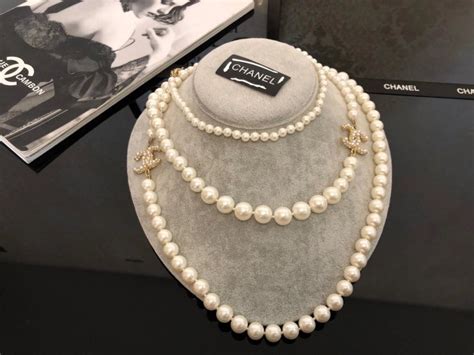 chanel pearl necklace replica ebay|cheap knock off chanel jewelry.